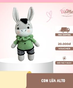 Con Lừa Alto Móc Len Handmade Tinh Nghịch, Quà Tặng Ý Nghĩa