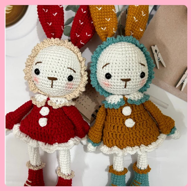 Thỏ Bông Móc Len Miti Cao Cấp, Đáng Yêu Từ U&Me