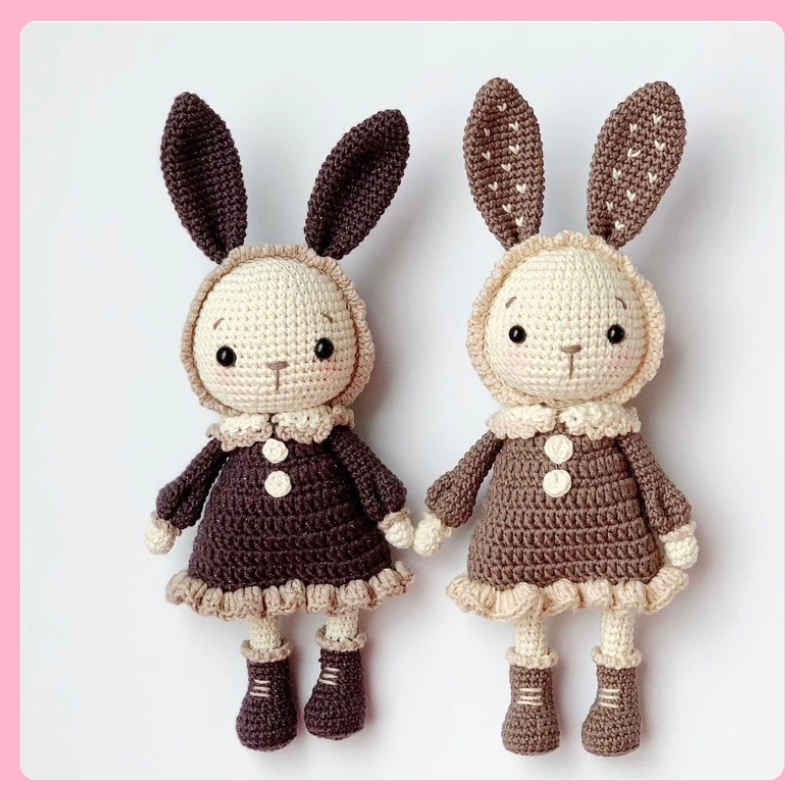 Thỏ Bông Móc Len Miti Cao Cấp, Đáng Yêu Từ U&Me